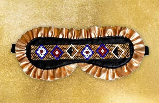 Gold and Black Eye Mask
